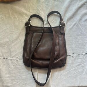 Fossil Brown Leather Crossbody Bag